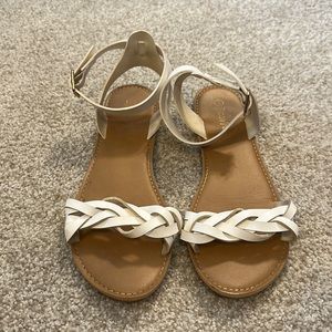 White sandals